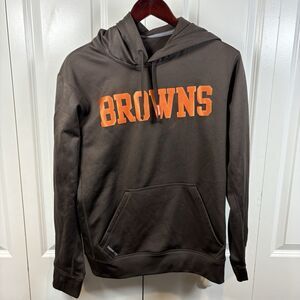 Nike Therma-Fit Nfl On Field Hoodie Men S Cleveland Browns Brown Sweatshirt